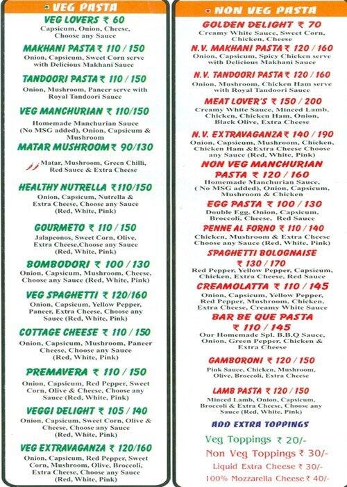 Pasta Xpress Menu, Menu for Pasta Xpress, Janakpuri, New Delhi Zomato