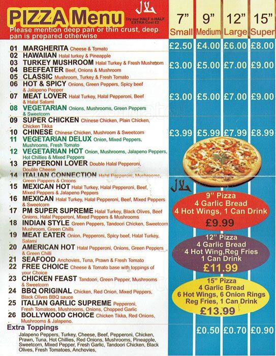 Alif Chicken & Pizza Menu, Menu for Alif Chicken & Pizza, Stratford ...