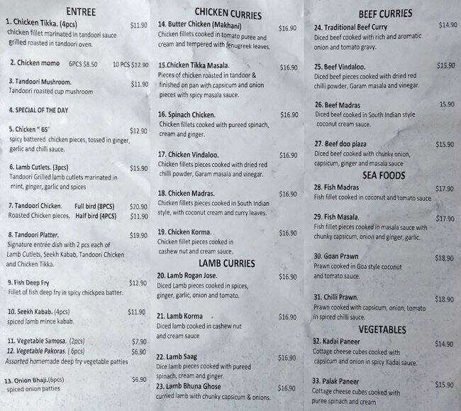Magic Mint Cafe Menu, Menu de Magic Mint Cafe, Moonee Ponds, Melbourne