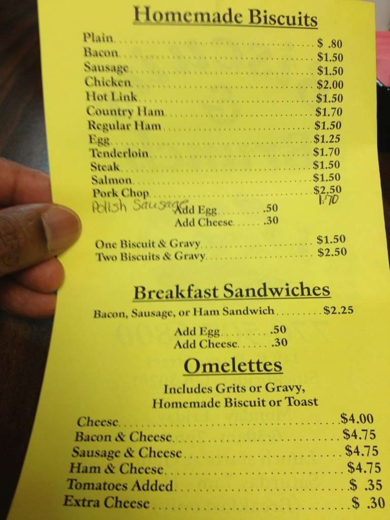 Biscuits & Brunch Menu, Menu for Biscuits & Brunch, Stockbridge, Atlanta Urbanspoon/Zomato