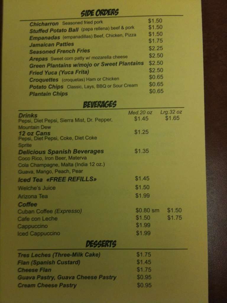 Cuban Sandwiches on the Run Menu Urbanspoon/Zomato