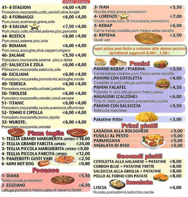 Menu di Il Tempio della Pizza 