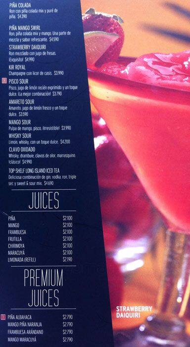 Tony Roma's menu