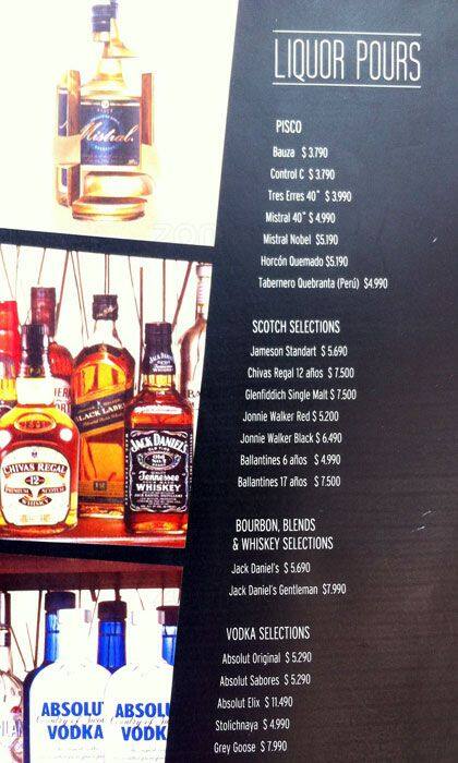 Tony Roma's menu