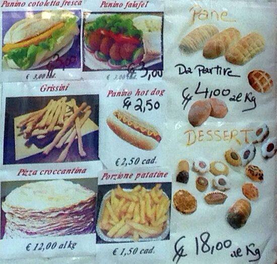 Menu di Il Focacciaro 