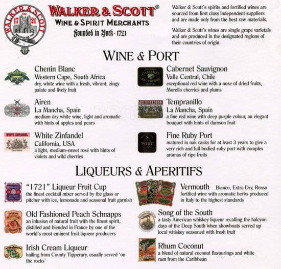 Menu at The Gazebo pub & bar, Kingston upon Thames, 35 Riverside Walk