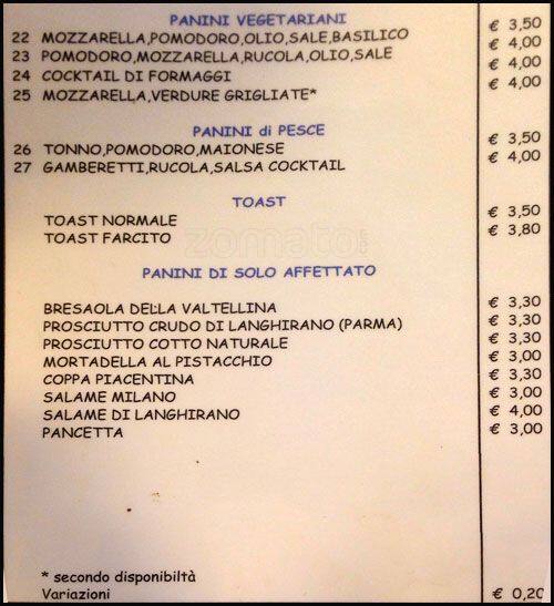 Menu di Bar Ros 
