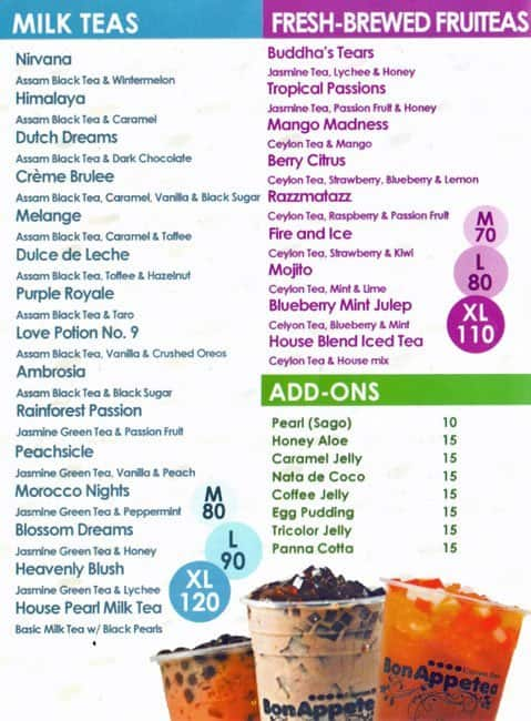 Bon Appetea Menu, Menu for Bon Appetea, Malate, Manila - Zomato Philippines