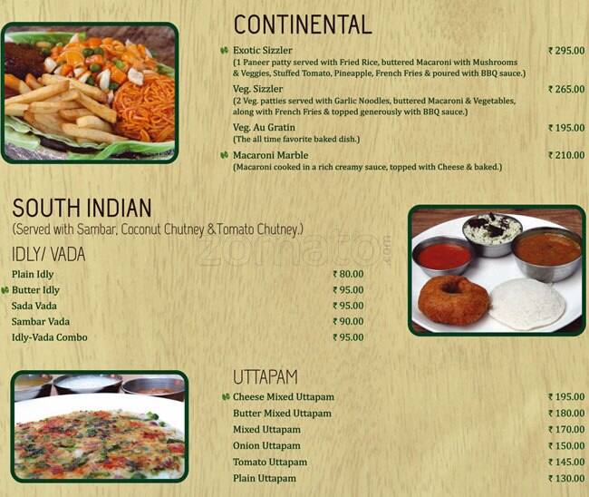 Menu at Garden Cafe, Jaipur, A 6