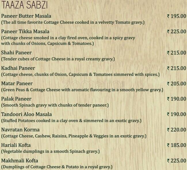 Menu at Garden Cafe, Jaipur, A 6