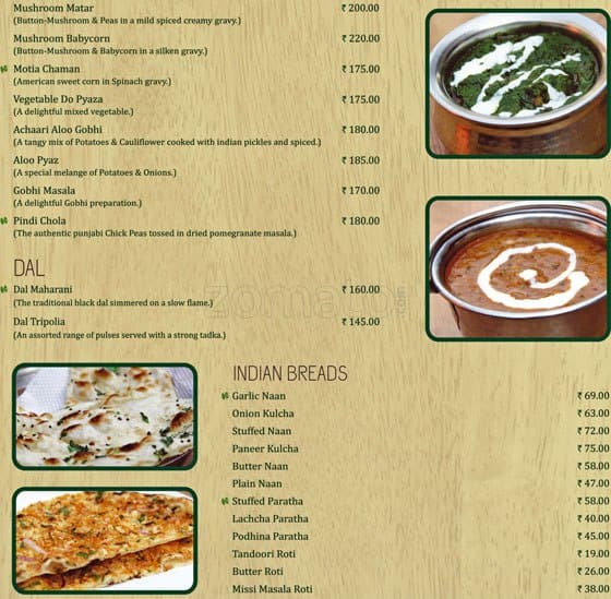 Menu at Garden Cafe, Jaipur, A 6