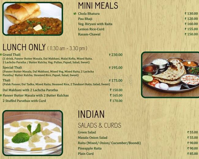 Menu at Garden Cafe, Jaipur, A 6