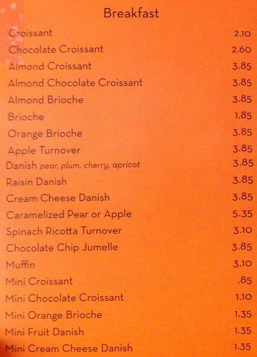 CeciCela Patisserie Menu, Menu for CeciCela Patisserie, Lower East