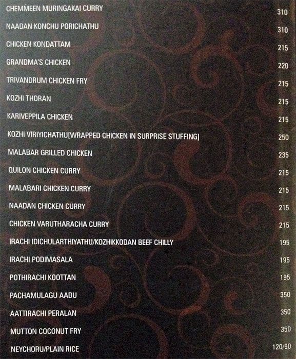 Diana Heights Multicuisine Restaurant Menu