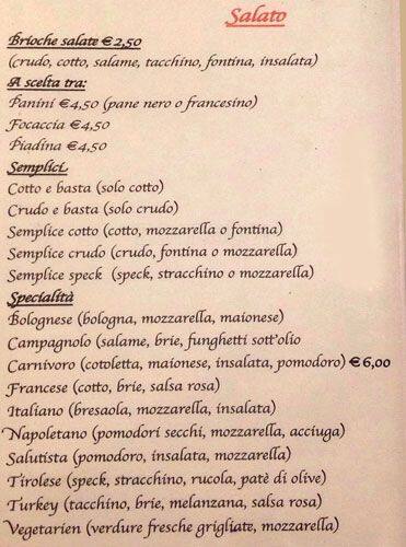 Menu di Pasticceria San Gregorio S.a.s. 