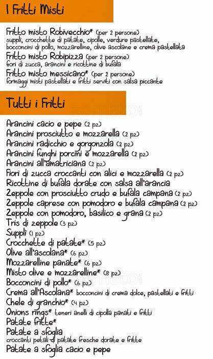 Menu di Robivecchio 