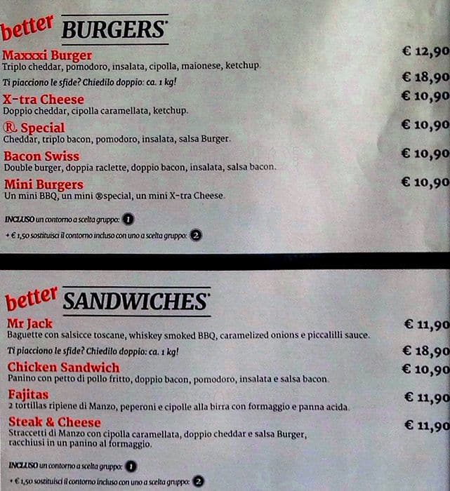 Menu di Roadhouse Grill 