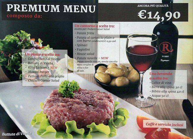 Menu di Roadhouse Grill 