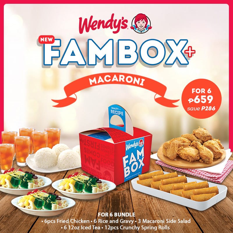 Wendy's - SM Annex menu