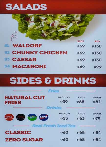 Wendy's - SM Annex menu