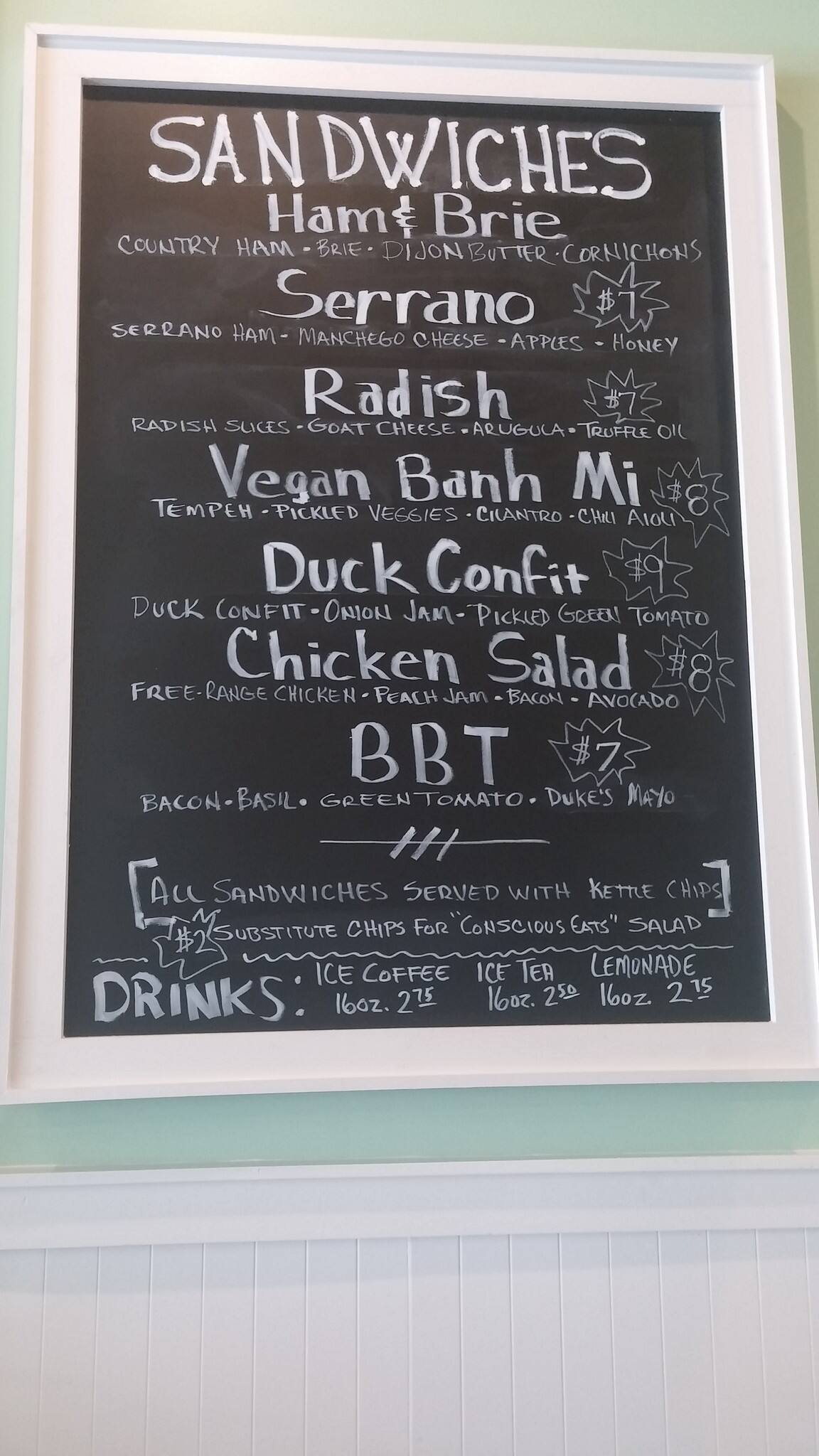 KNEAD Menu, Menu for KNEAD Westside, Jacksonville