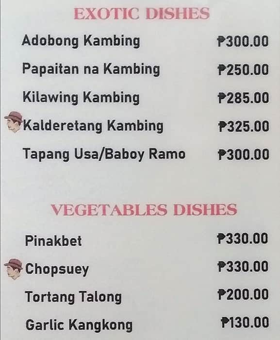 Menu at Alhambra Grill & Restaurant, Quezon City