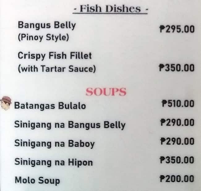 Menu at Alhambra Grill & Restaurant, Quezon City