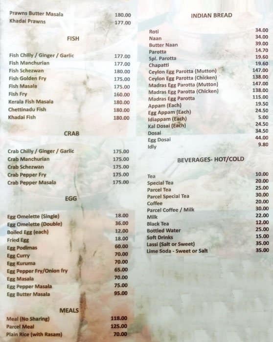 Hotel Paramount Menu For Kilpauk Chennai Hotel Paramount Kilpauk Menu