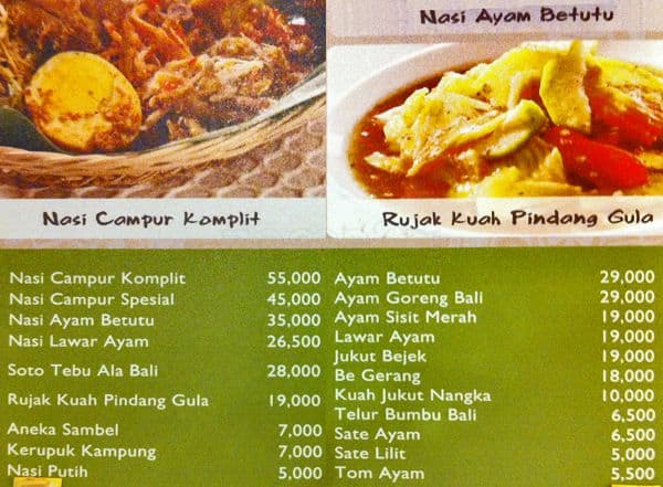  Nasi  Campur  Bali Bongkot Menu  Menu  untuk Nasi  Campur  Bali 