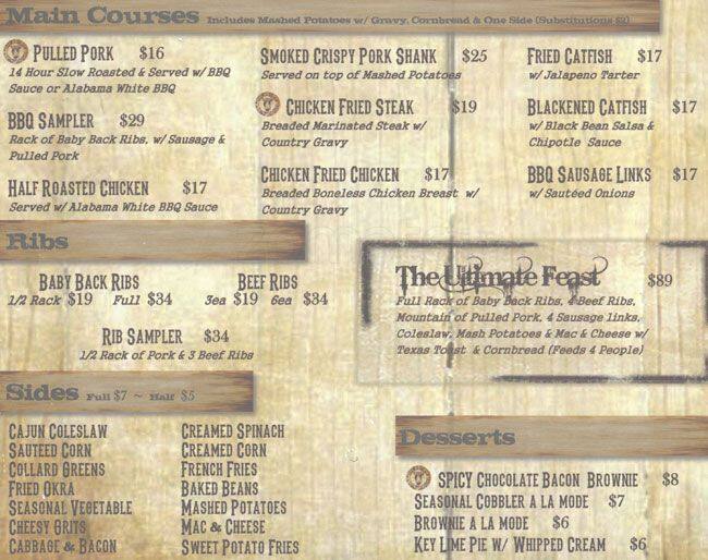 Menu at HOG PIT NYC pub & bar, New York City, 37 B W 26th St