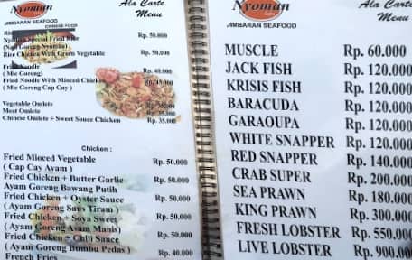 Nyoman Cafe Menu Menu For Nyoman Cafe Jimbaran Bali Nyoman Cafe Menu Menu For Nyoman Cafe Jimbaran Bali