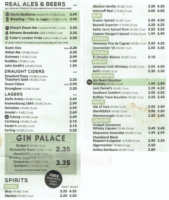 The Capitol Menu, Menu for The Capitol, Forest Hill, London Zomato UK