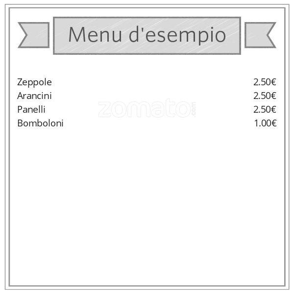 Menu di La Delizia 