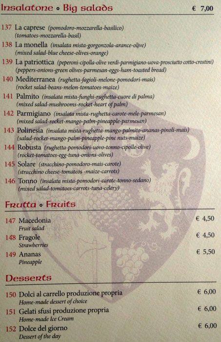 Menu di Brancaleone 