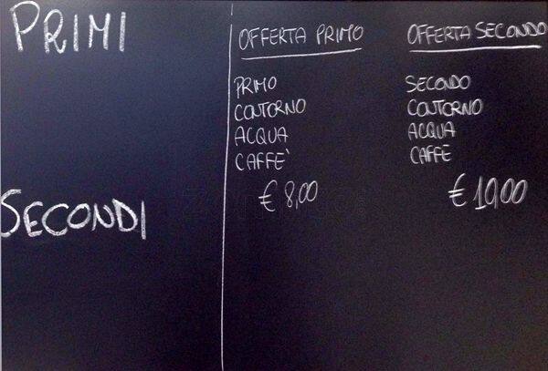 Menu di Caffè Napoleoni 