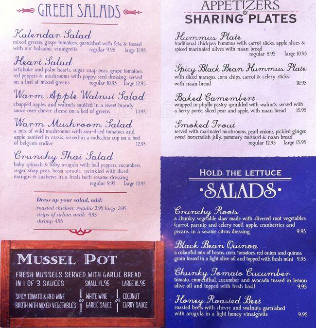 Kalendar menu
