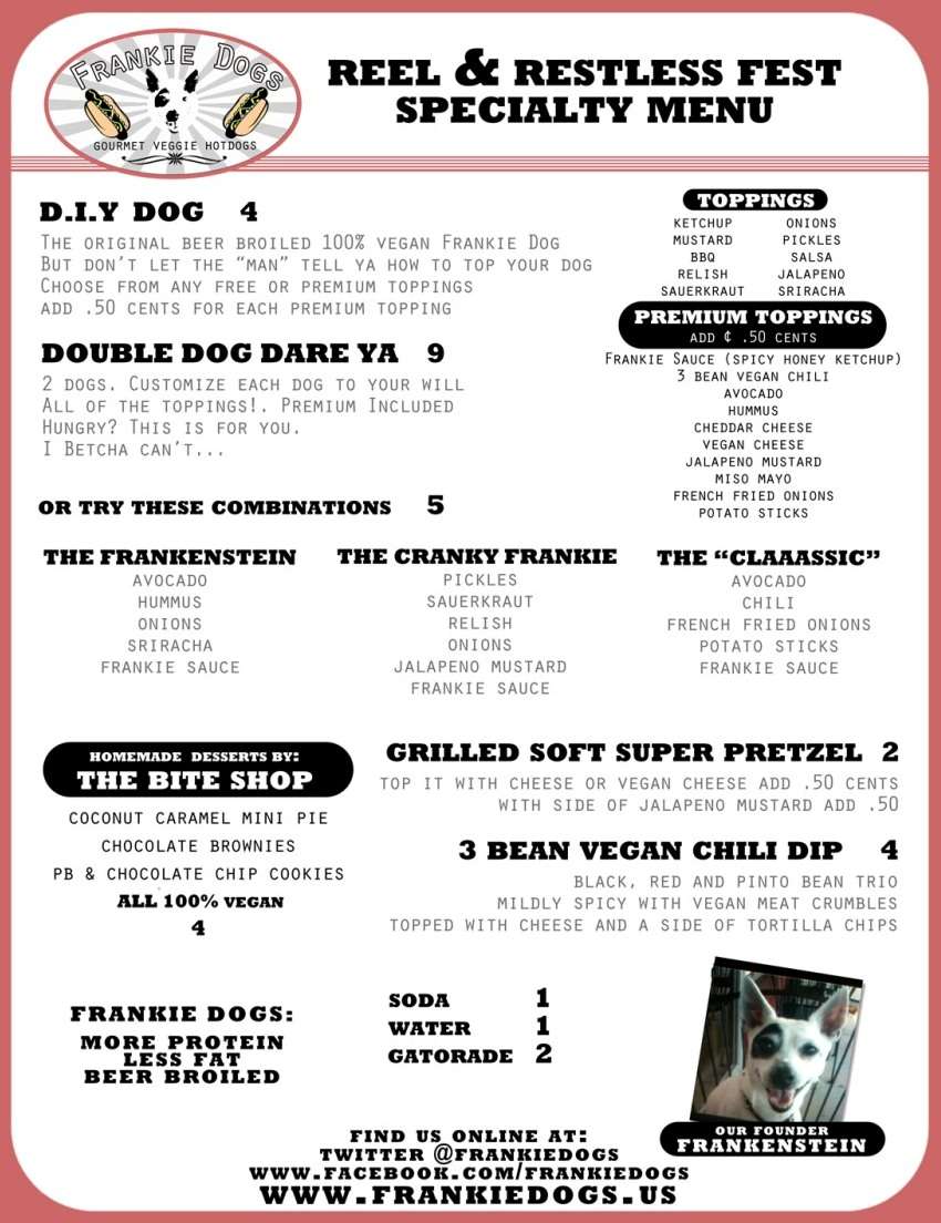 Frankie Dogs Gourmet Menu, Menu for Frankie Dogs Gourmet, Fort