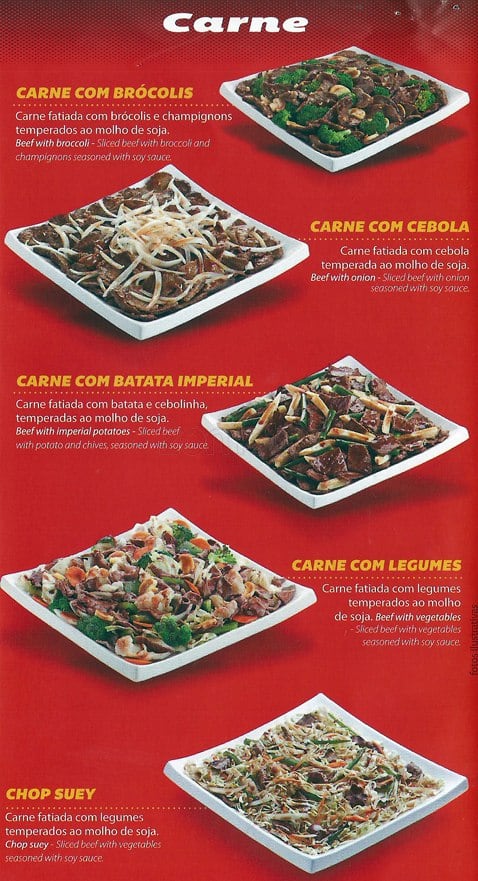 China In Box - Restaurante de Comida Chinesa cardápio