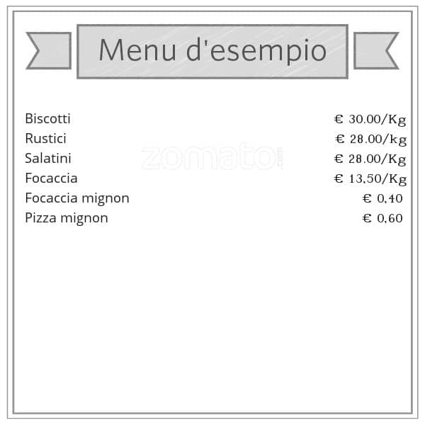 Menu di L'arte del Pane 