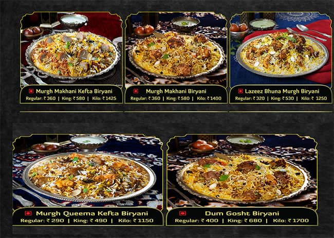 Menu At Behrouz Biryani Hyderabad 9 1 101