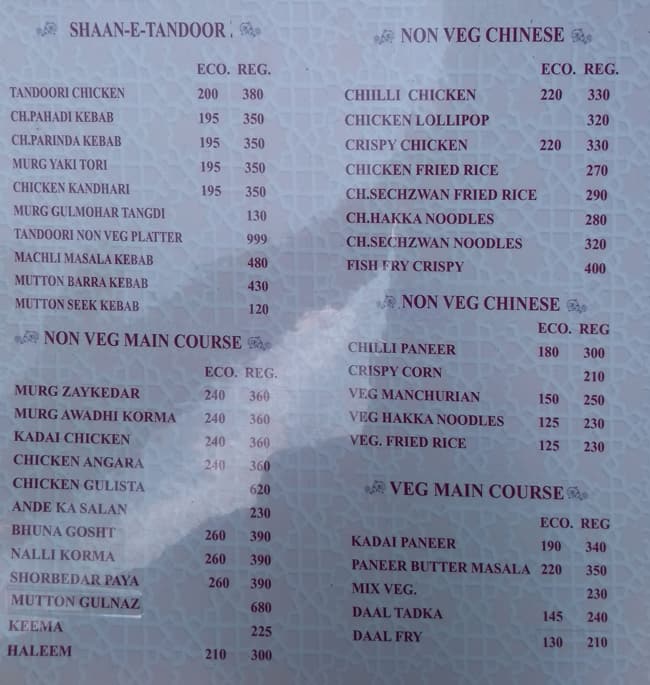 Gurukripa Sarwate Bus Stand Indore Menu Menu of Suffa Restaurant, Sarwate Bus Stand, Indore