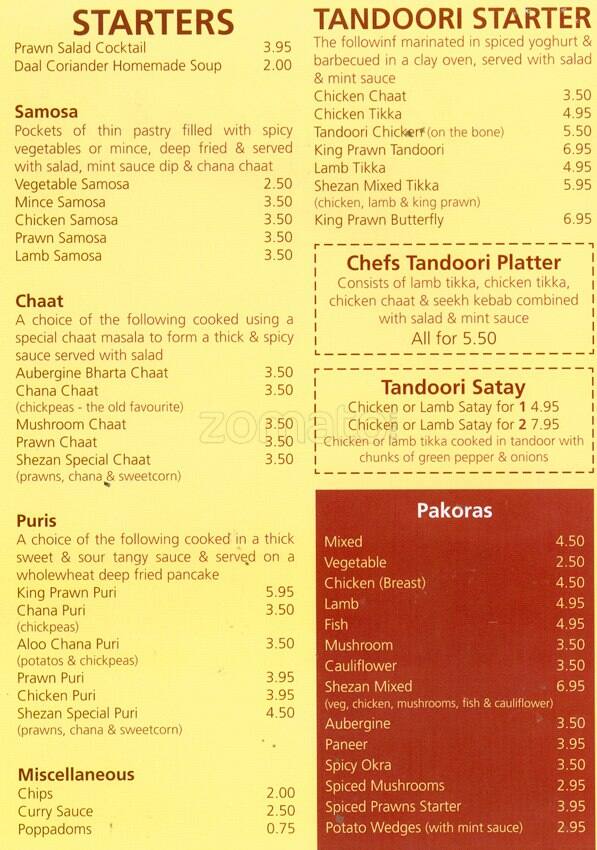 Shezan Menu, Menu for Shezan, Mount Florida, Glasgow Zomato UK