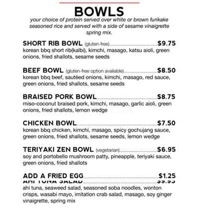 KoJa Kitchen Emeryville menu