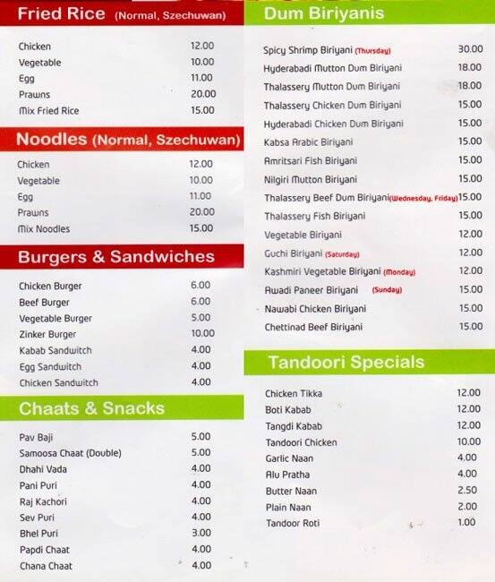 Fresh Food Menu, Menu for Fresh Food, Mussafah Sanaiya, Abu Dhabi Zomato