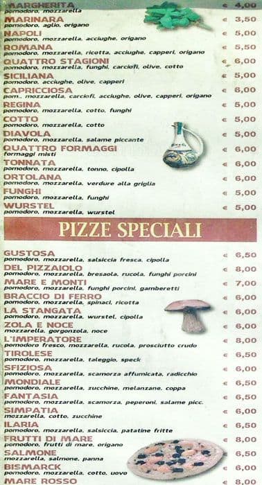 Menu di Ristorante L'Imperadore 