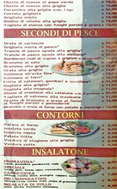 Menu di Ristorante L'Imperadore 