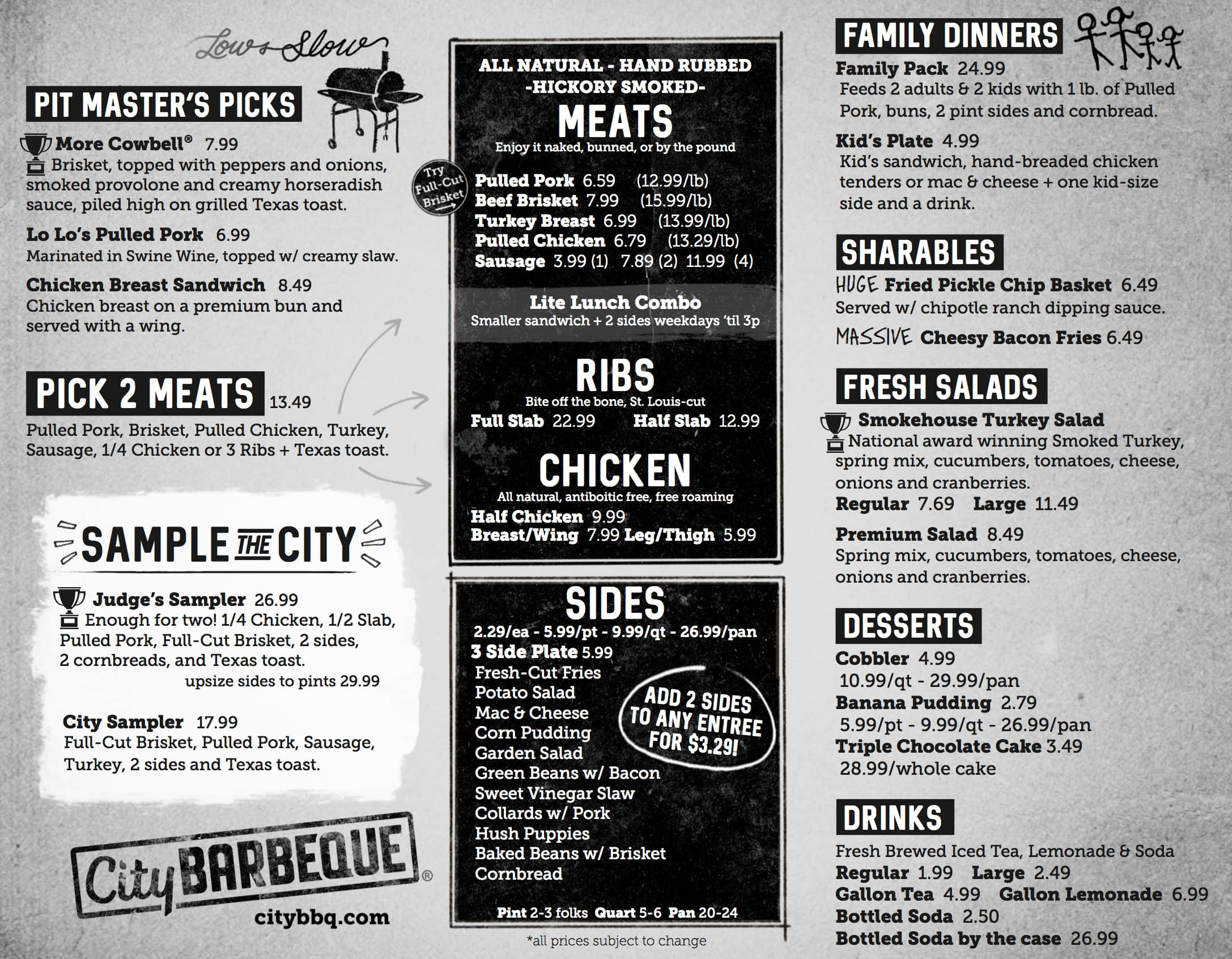 city bbq lexington ky menu