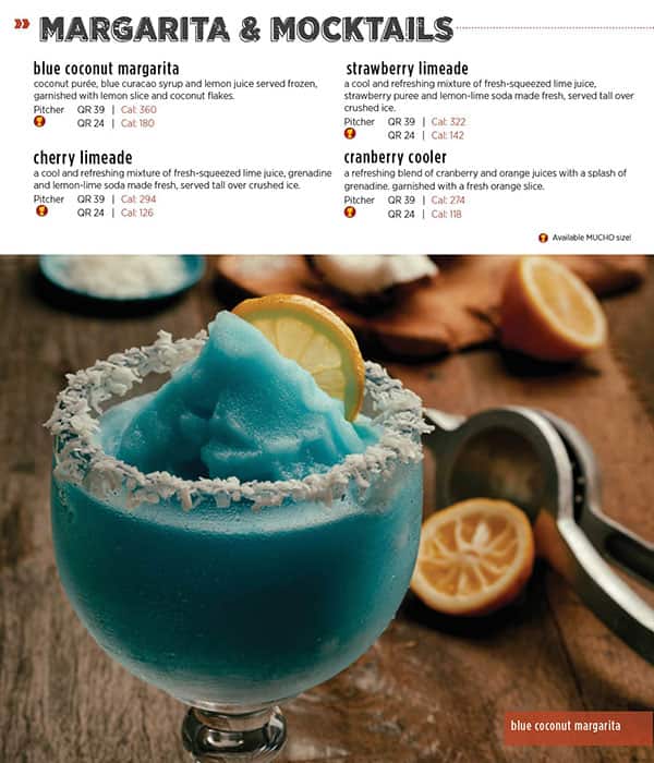 Applebee's menu