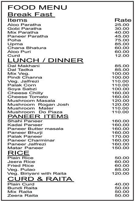 Courtyard Kitchen Menu Menu For Courtyard Kitchen Sector 47