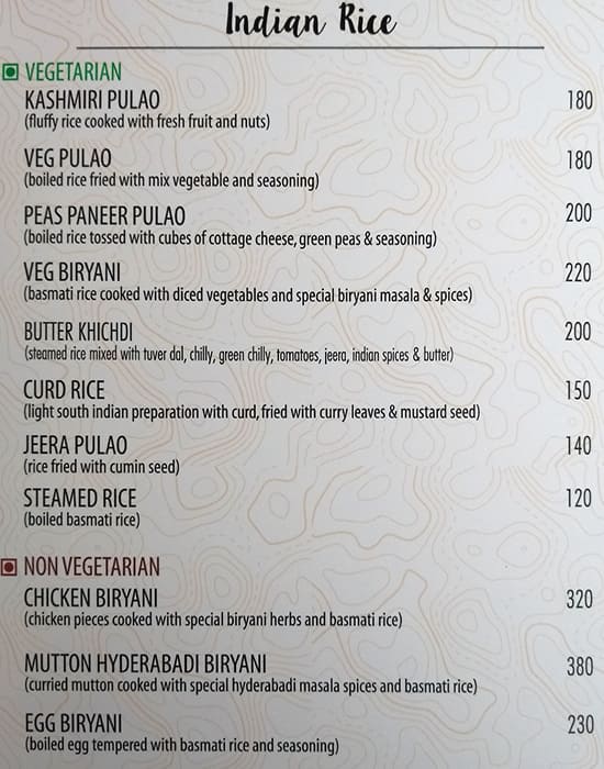 ALOHA- The Terrace Garden ( SILVOTEL) menu